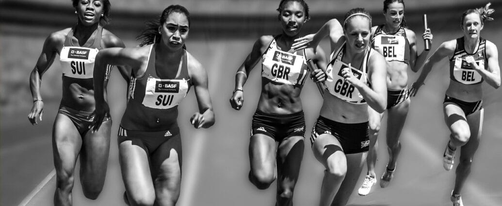 women, running, race, racing, athletes, female atheletes, relay race, competition, stadium, sport, run, athletics, black and white, monochrome, track and field, women, running, running, running, running, running, race, race, sport, sport, run