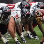 professional football, nfl, american football, linemen, muscular, large, sport, game, player, helmet, nature, competition, field, team, athlete, football helmet, grass, body, muscles, arms, pro, action, male, texas, texan, line of scrimmage